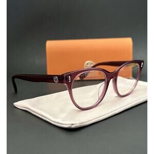 Tory Burch TY2150U Eyeglasses Berry Transparent Acetate Frame 52 18 140 NEW